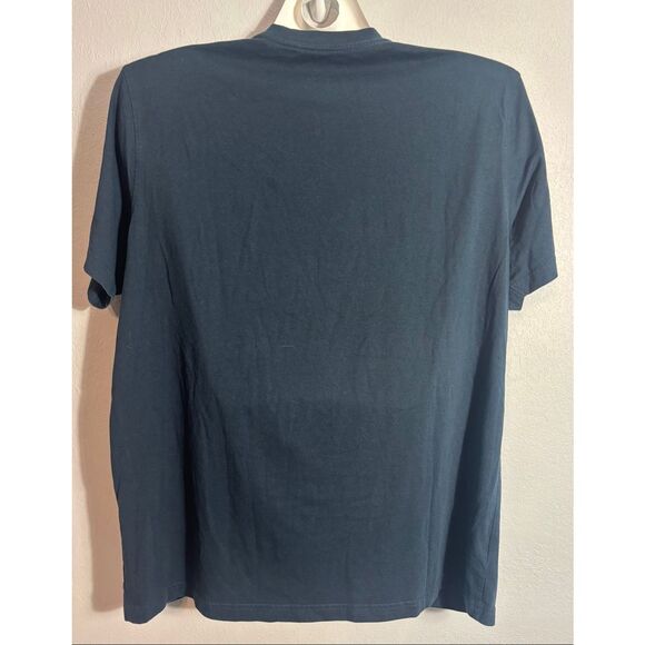 Eddie Bauer Denim Navy Blue Short Sleeve Pullover T-Shirt Size XXL 2XL - Picture 3 of 7